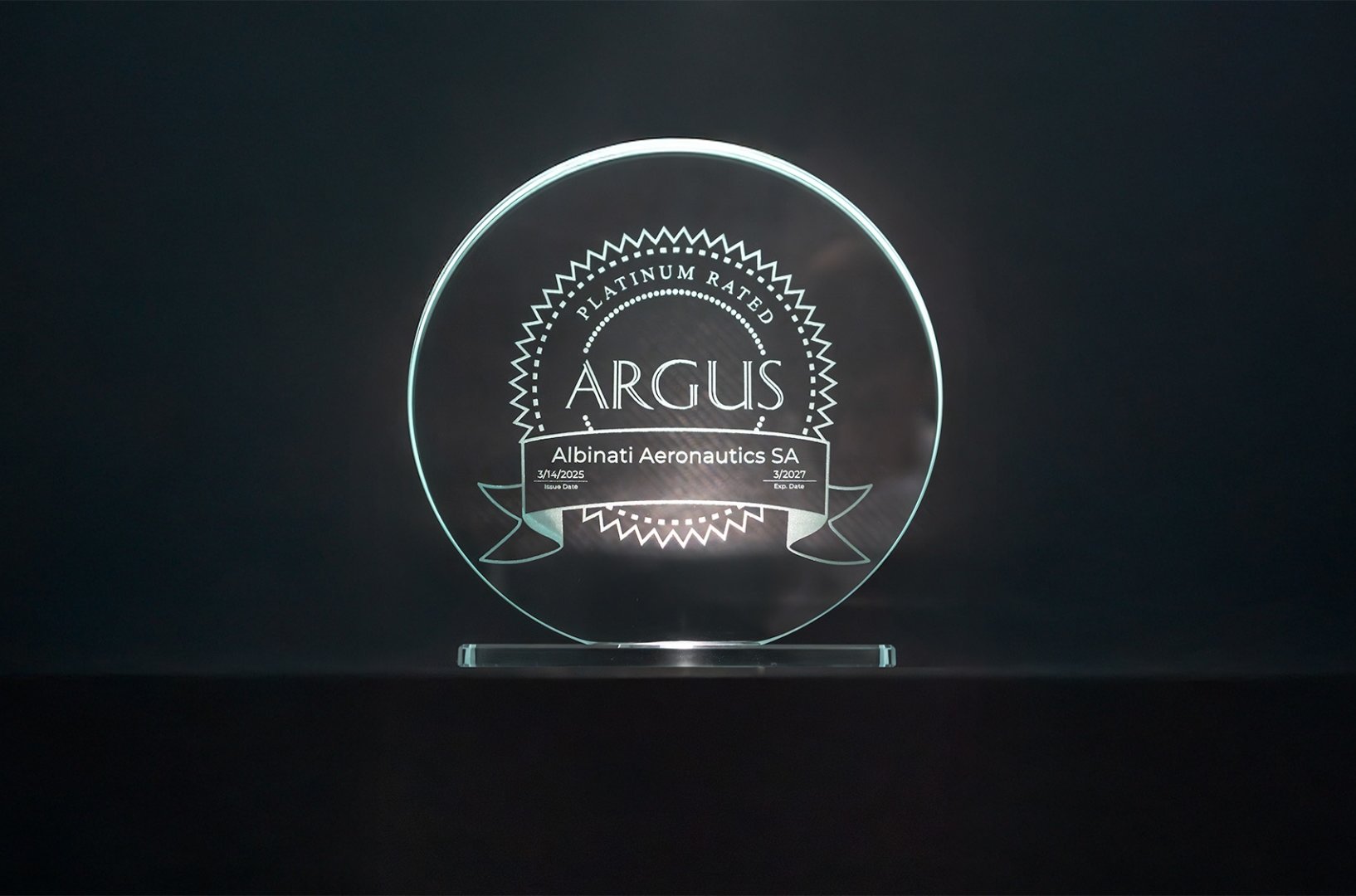 Albinati Aeronautics Renews ARGUS Platinum Certification